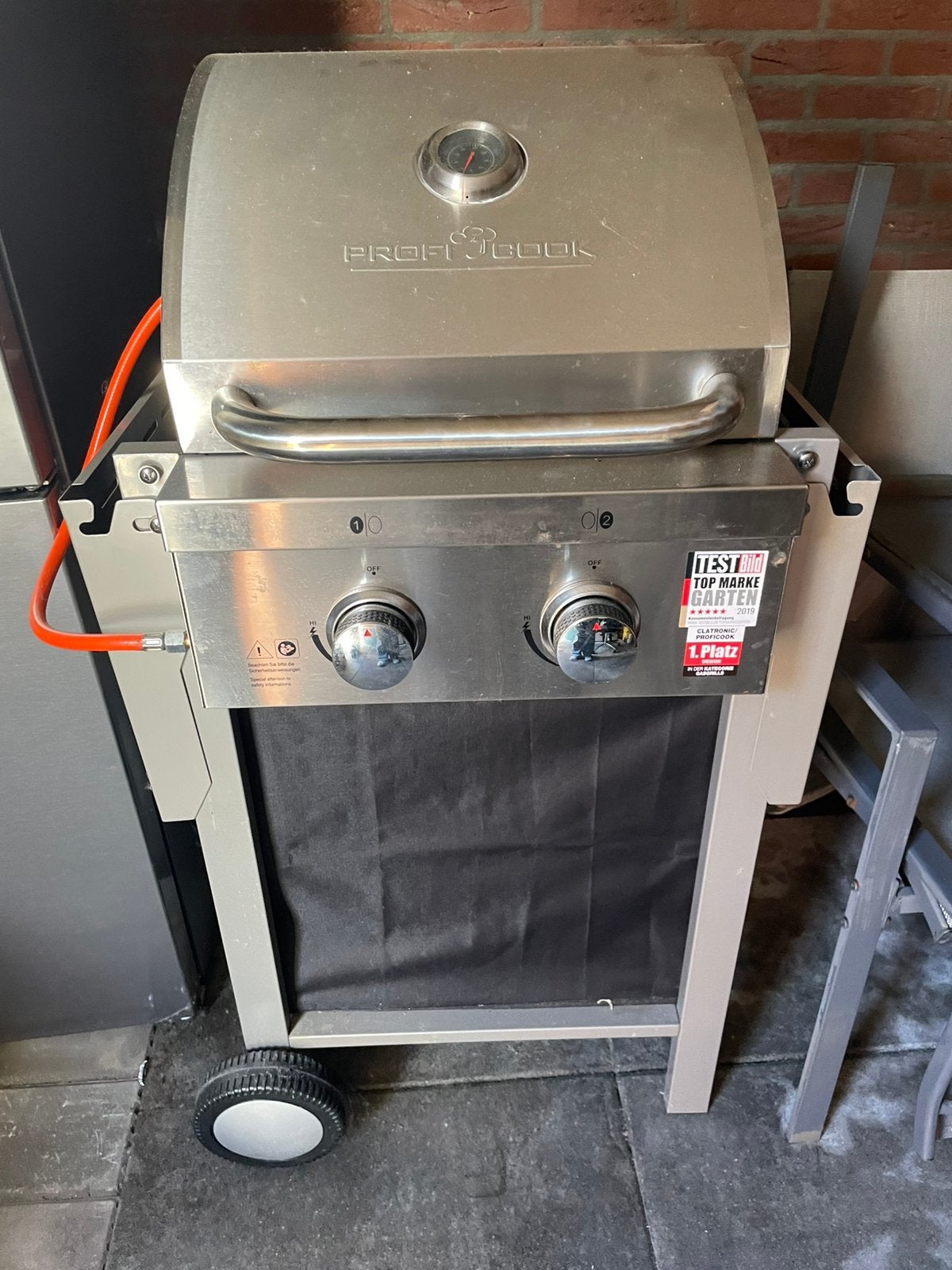 Gas barbecue, Ophalen