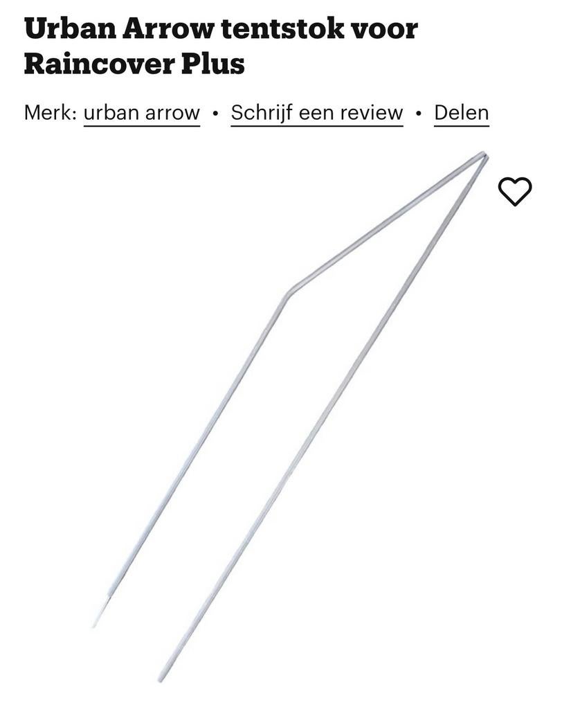Urban Arrow tentstok voor Raincover Plus, Ophalen of Verzenden, Nieuw