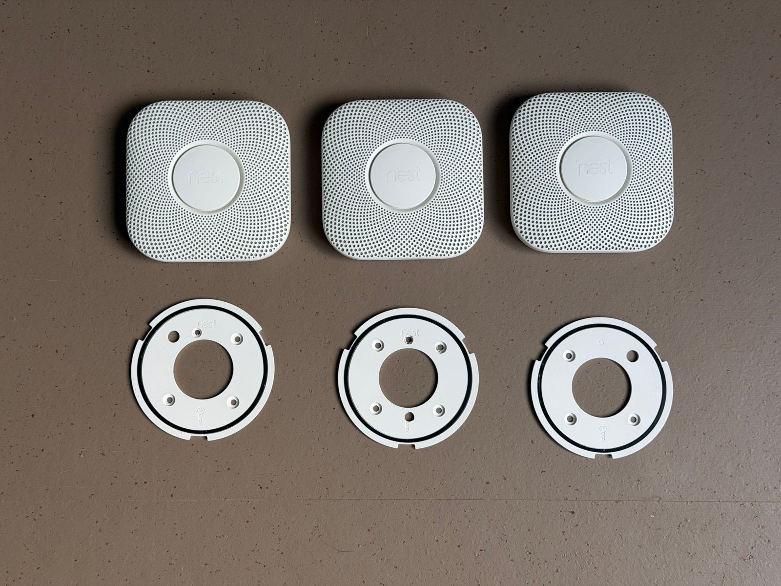 3x Nest Protect v2 Rook- en Koolmonoxidemelder (2026), Ophalen of Verzenden, Gebruikt, Detector, Sensor of Melder, Rook