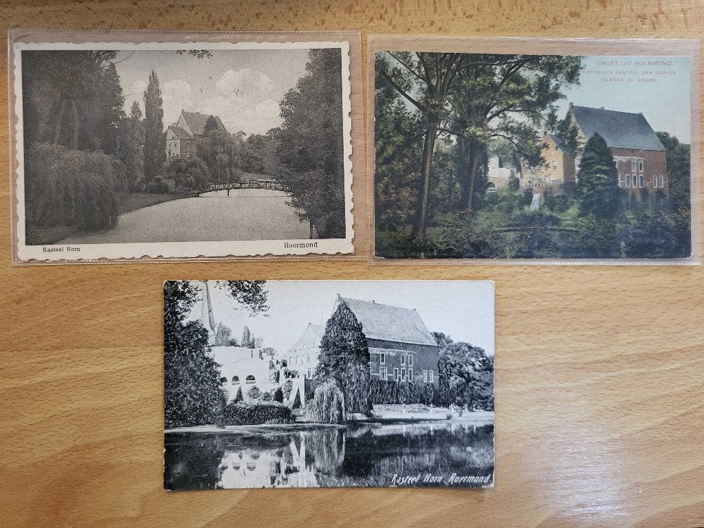 ansicht KASTEEL HORN Roermond (3x), Ophalen of Verzenden, Voor 1920, Limburg