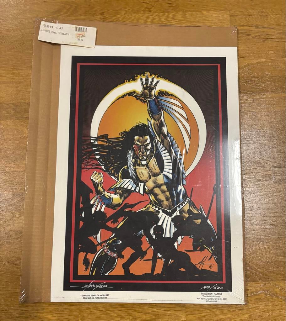 Shaman's Tears Lithografie 149/500, Ophalen of Verzenden