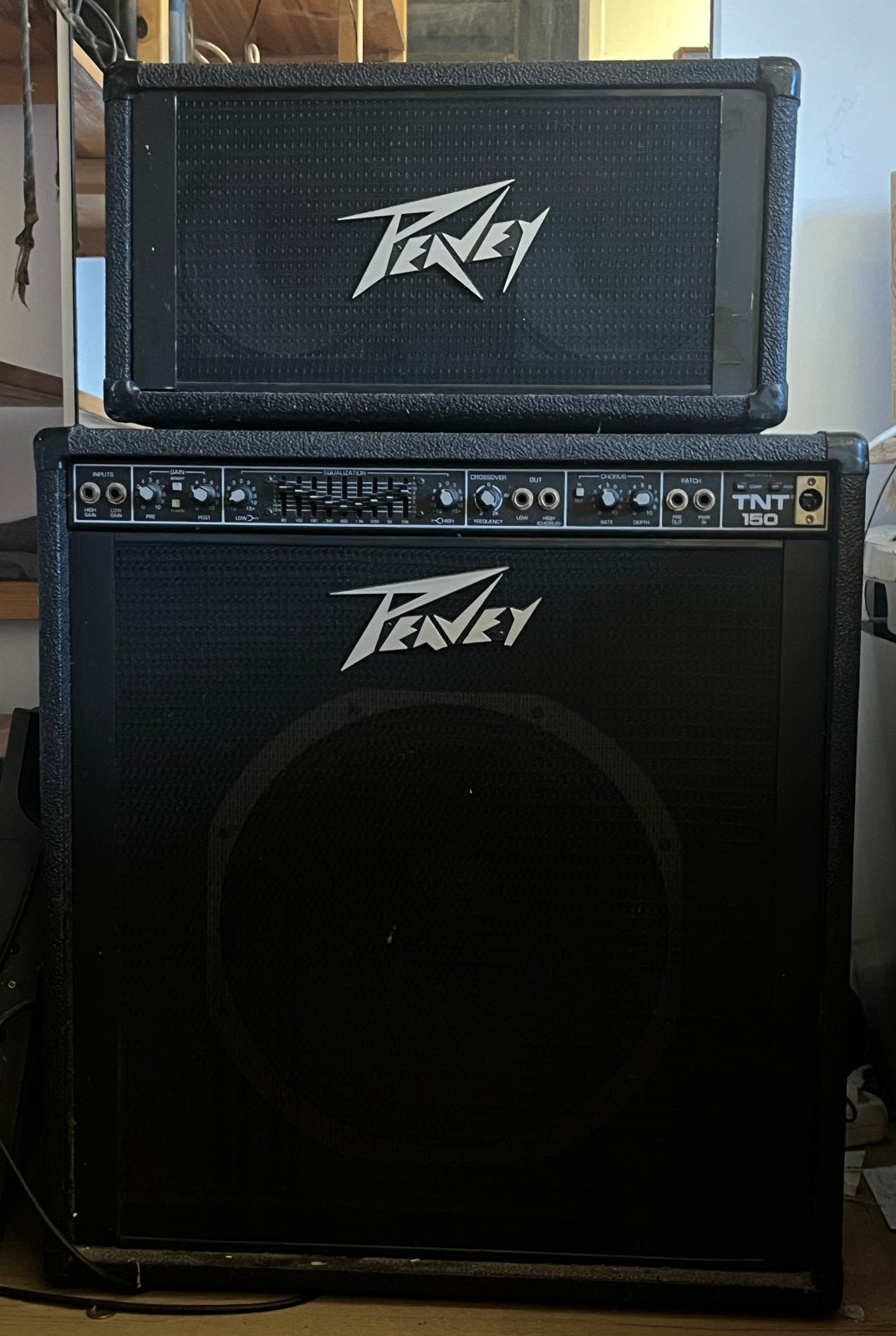 Peavy basversterker set: TNT 150 + Mini - BI 208, Muziek en Instrumenten, Ophalen, Gebruikt, 50 tot 100 watt