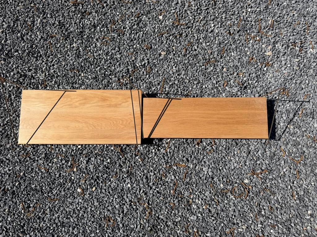 Frama shelf 60x27 en 60x20 eiken met messing, Ophalen of Verzenden, Zo goed als nieuw