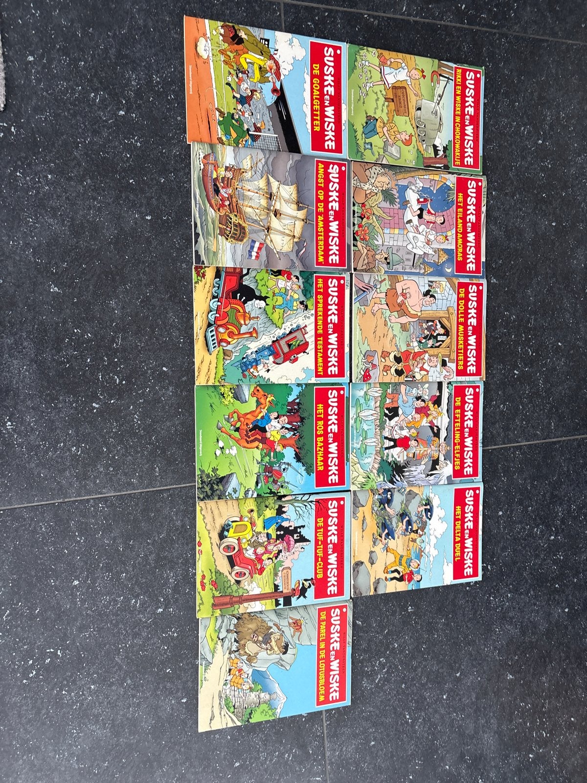 Suske en Wiske - serie van 12 stripboeken, nummer 3 mist, Boeken, Stripboeken, Complete serie of reeks, Ophalen, Gelezen