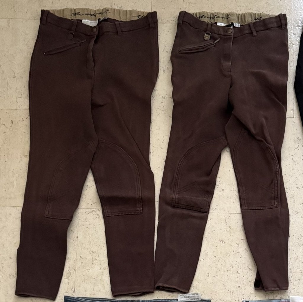 2x paardrijbroek rijbroek Mondoni maat 38, Ophalen of Verzenden, Gebruikt, Dressuur, Bovenkleding