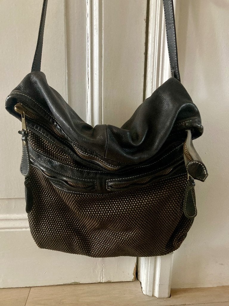 Zwarte crossbodytas van Giorgio Brato, Ophalen of Verzenden, Zo goed als nieuw, Zwart, Schoudertasje