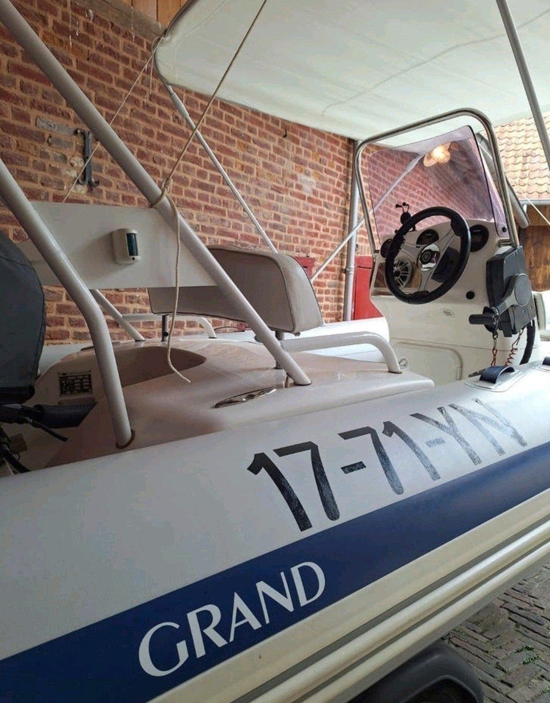 Grand Golden Line G480 RIB met trailer 60pk yamaha 2016, 60 pk, Gebruikt, Grand, Ophalen