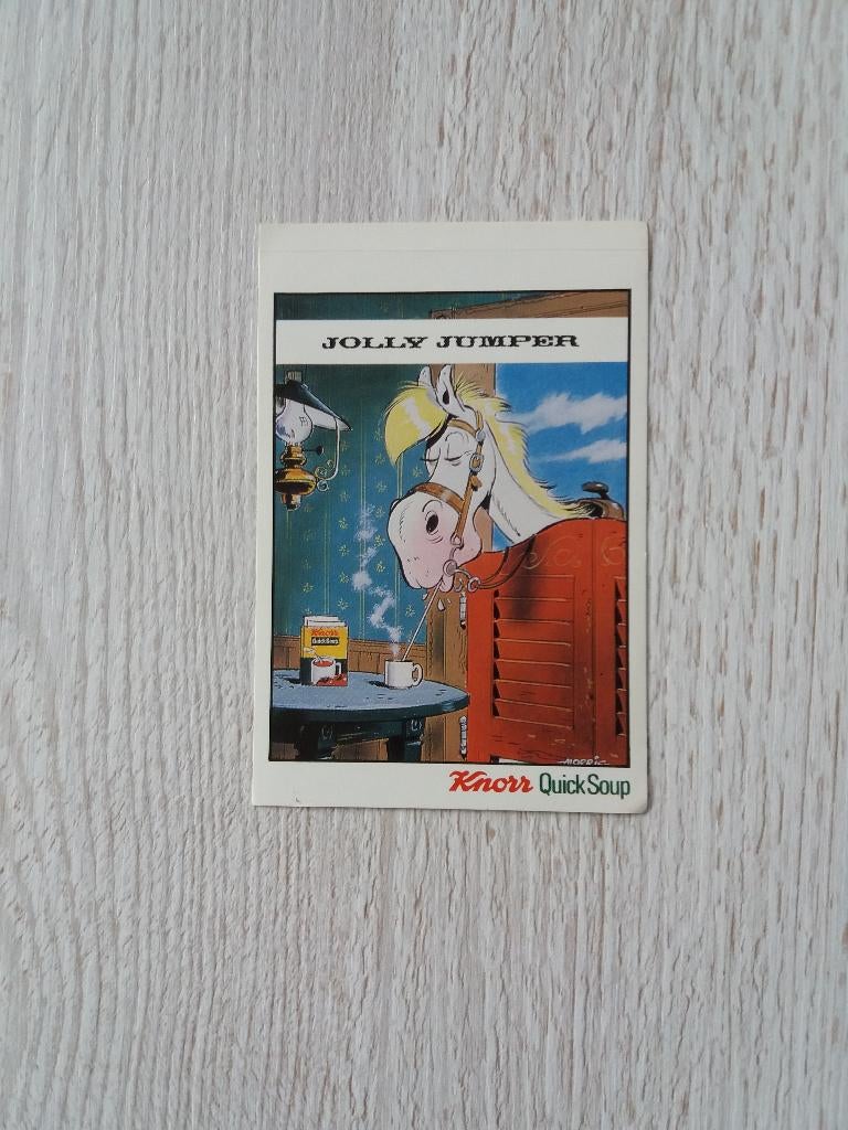 sticker JOLLY JUMPER uitgegeven door Knorr Quick Soup, Ophalen of Verzenden, Zo goed als nieuw, Strip of Tekenfilm