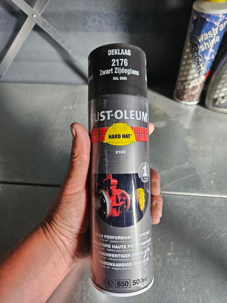 14 stuks Rust-oleum deklaag 2176 zwart zijdeglans, Ophalen