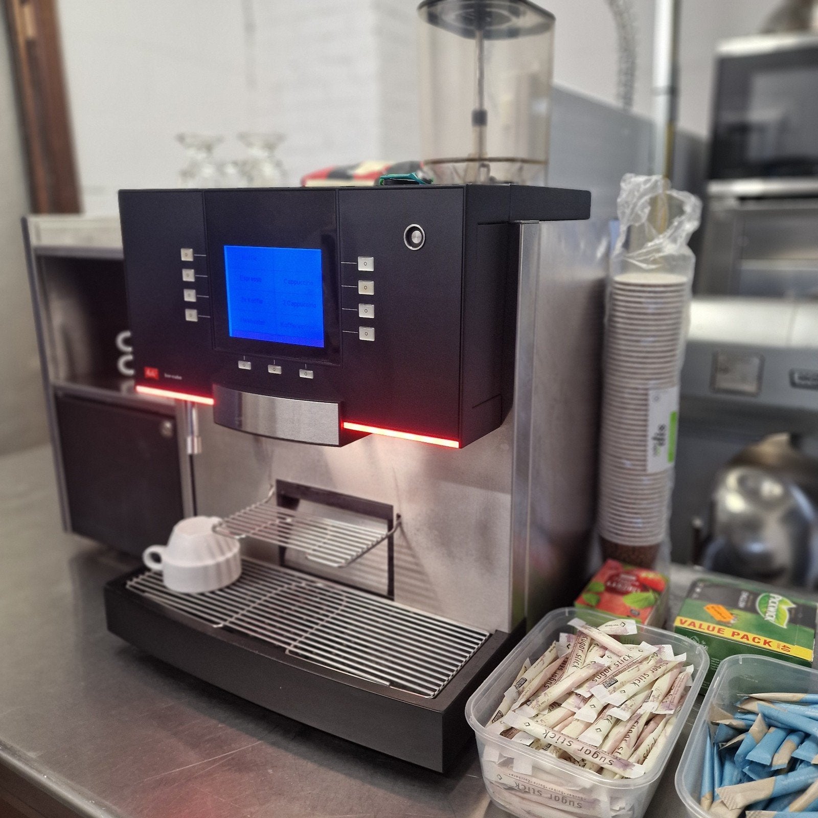 professionele koffiemachine, 10 kopjes of meer, Koffiemachine, Koffiebonen, Ophalen