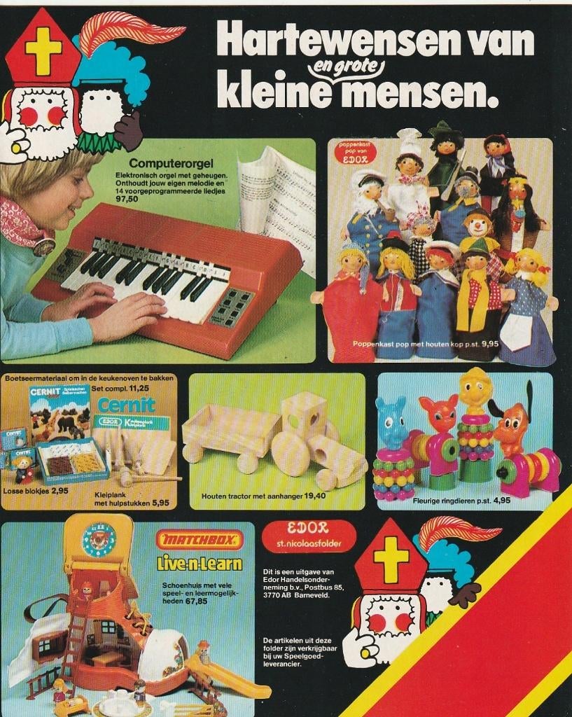 Vintage 1979 Edor Sinterklaas speelgoedgids Matchbox Airfix, Verzamelen, Verzenden, 1960 tot 1980, Nederland, Tijdschrift