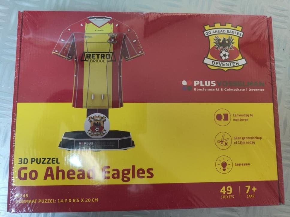 Vakantie tip 3 D puzzel Go Ahead Eagles Deventer 49 stukjes, Ophalen of Verzenden, Nieuw, Overige binnenlandse clubs, Overige typen