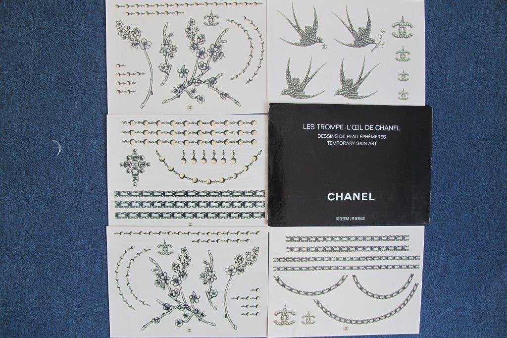 Les Trompe L'Oeil de Chanel Temporary Skin Art, Zwart, Nieuw, Ophalen of Verzenden, Handen en Nagels