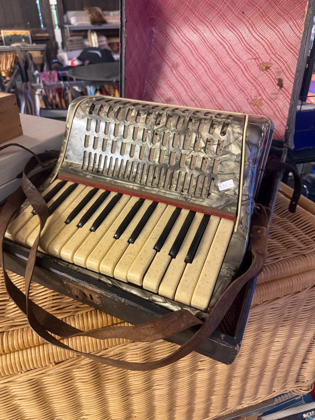 Oude accordeon, Muziek en Instrumenten, Accordeons, Zo goed als nieuw, Ophalen of Verzenden