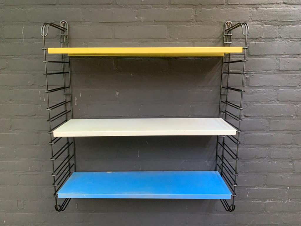 Vintage Tomado rek wandsysteem met 3 planken, Huis en Inrichting, Ophalen of Verzenden, Gebruikt
