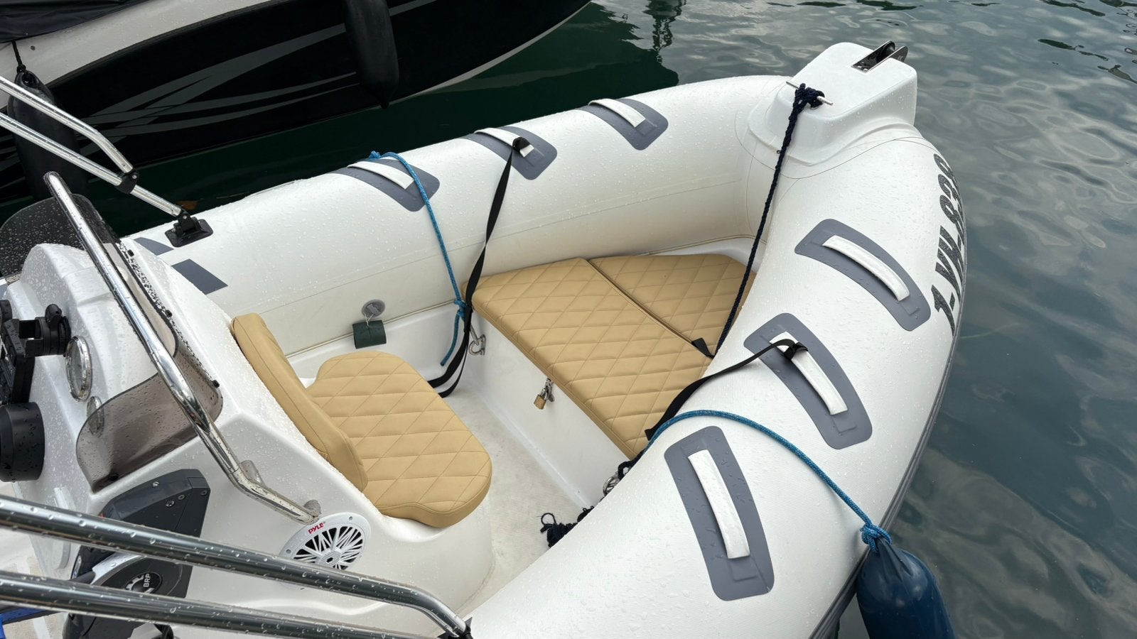 Ribboot 4.3 x 1.9mtr met Evinrude Etec 40pk compleet, Watersport en Boten, Buitenboordmotor, Rib, Zo goed als nieuw, Polyester