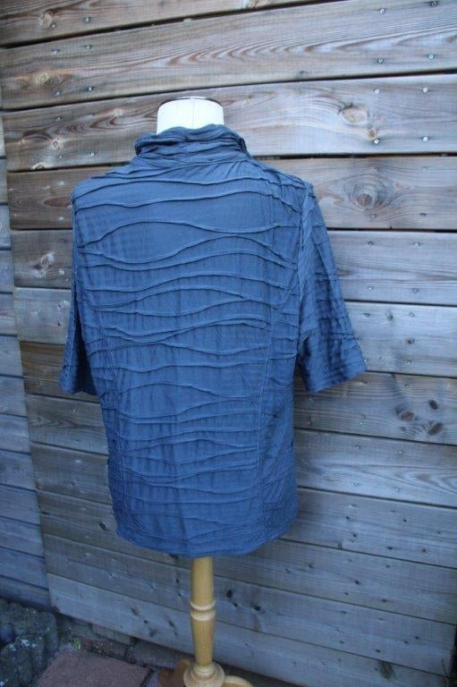 Vest blauw/ grijs Monari mt 46 Vaste prijs, Kleding | Dames, Maat 46/48 (XL) of groter, Zo goed als nieuw, Verzenden, Blauw