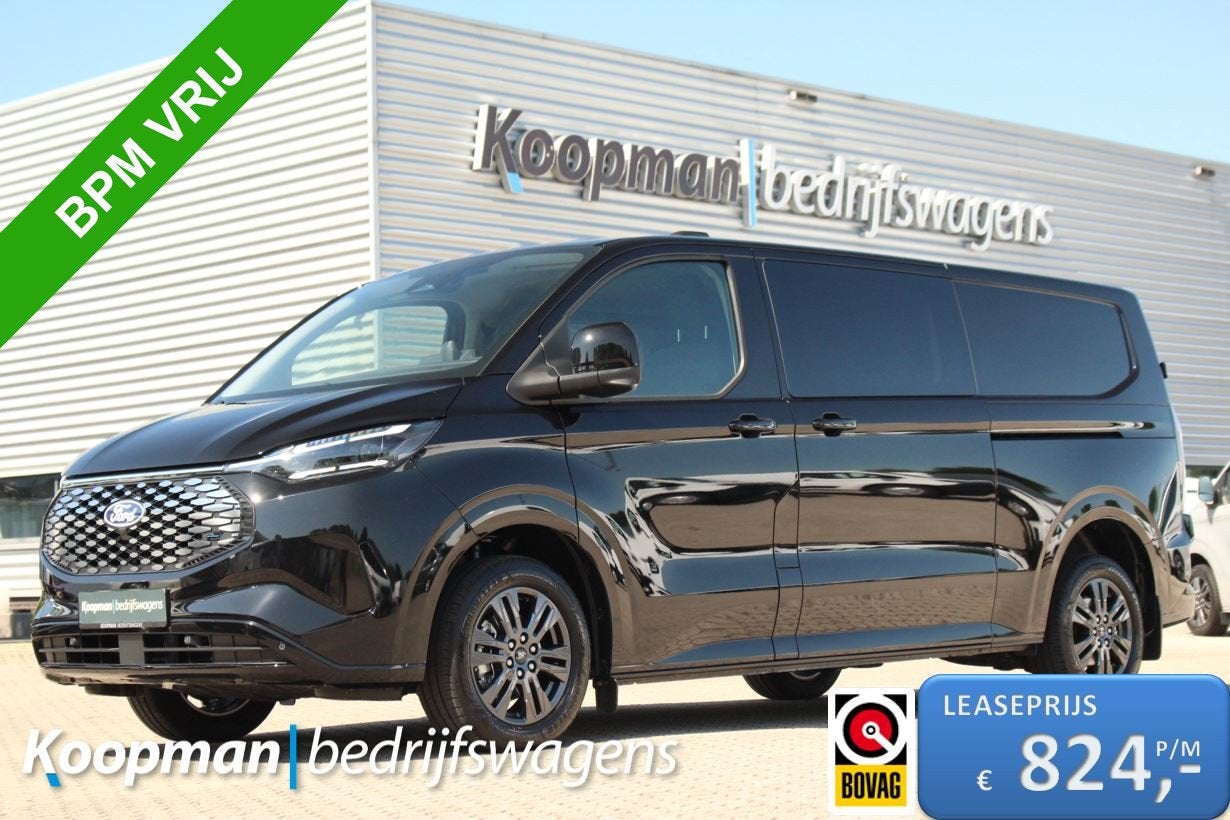 Ford E-Transit Custom 320 L2H1 Limited DC | 71 kWh | 160kW/2, Auto's, Automaat, Achterwielaandrijving, Electronic Stability Program (ESP)