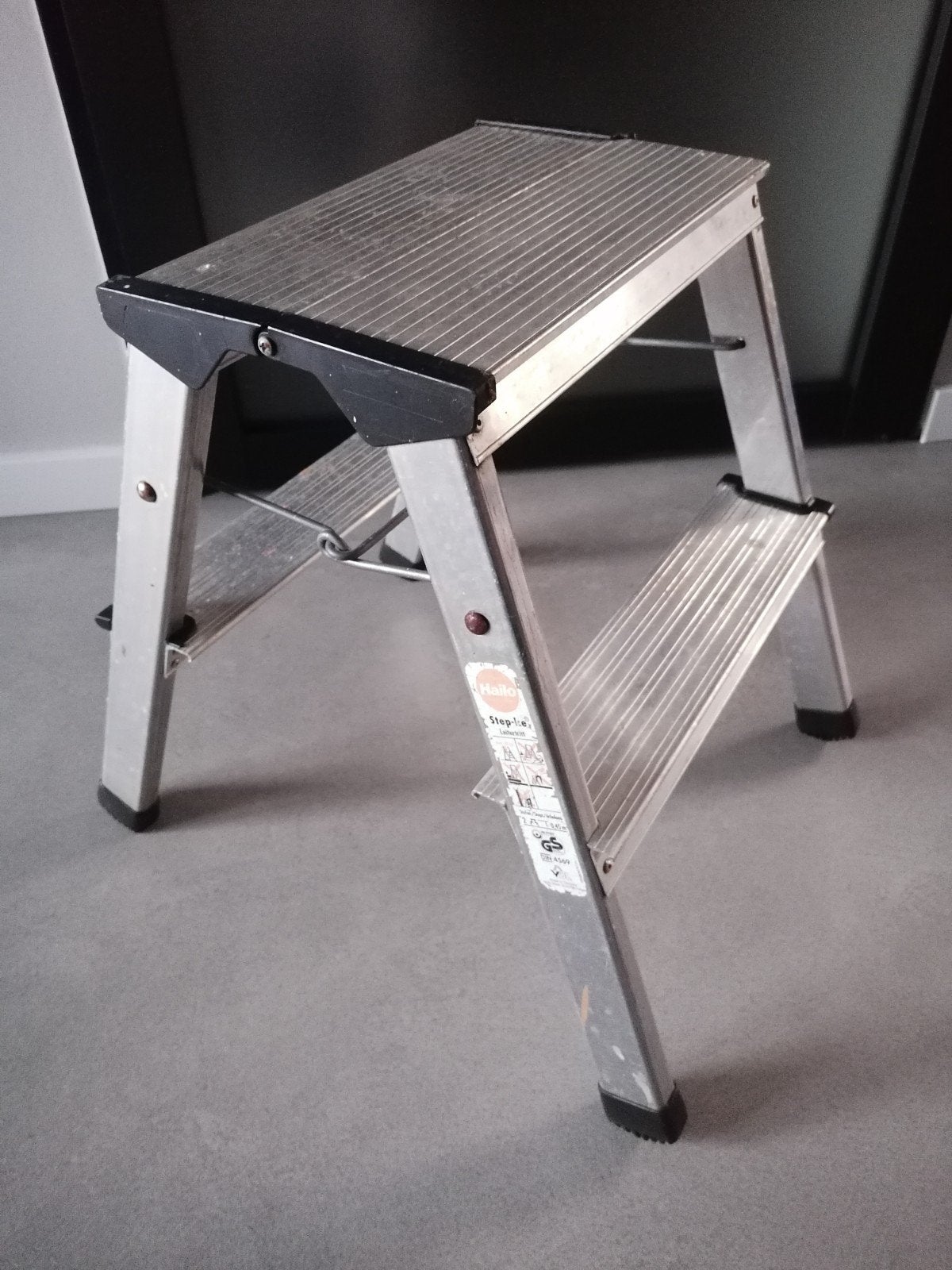 Hailo Step-ke Leiterstritt 2 Treden Tredes Trap Opstap, Ophalen of Verzenden, Gebruikt, Trap, Minder dan 2 meter