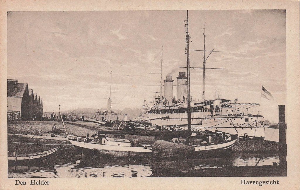 JO981 Den Helder Havengezicht Stoom Boot 1926, Verzenden, 1920 tot 1940, Gelopen, Noord-Holland