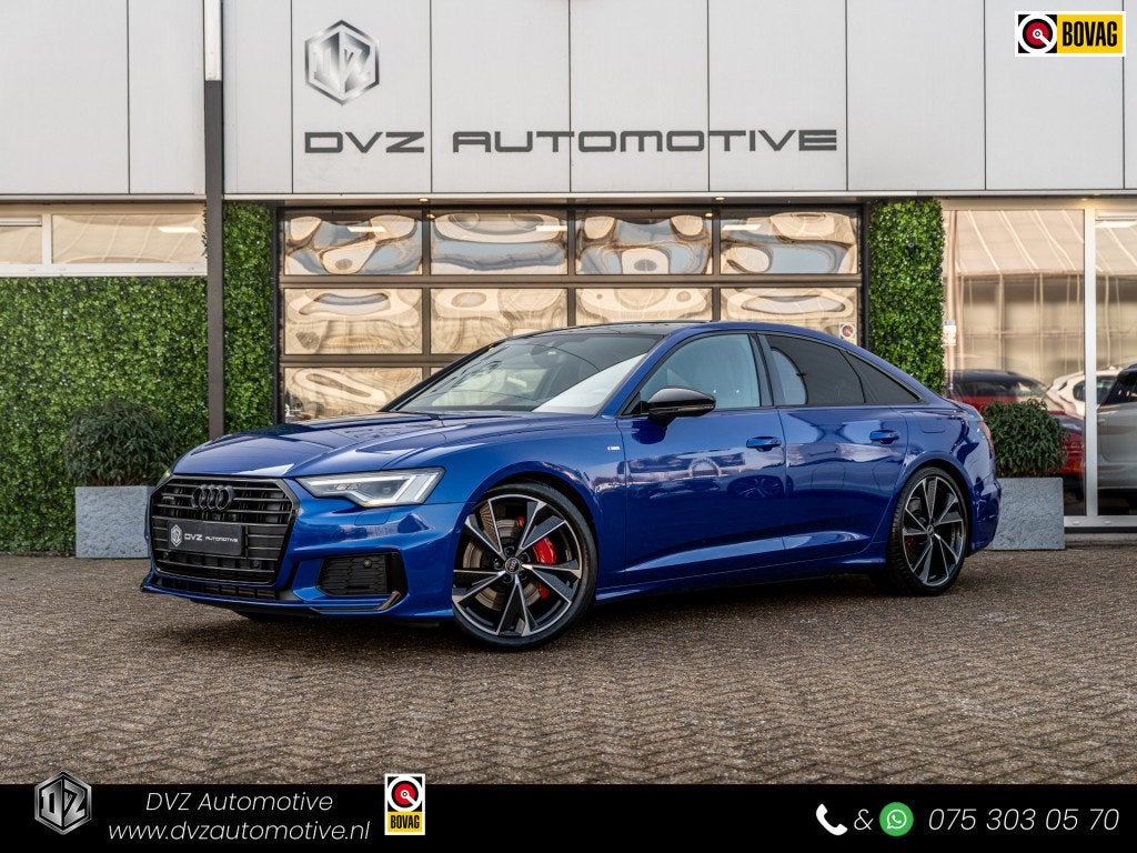 Audi A6 Limousine 55 TFSIe 367PK Quattro Competition | Pano, Auto's, Audi, Automaat, Gebruikt, Euro 6, 4 cilinders