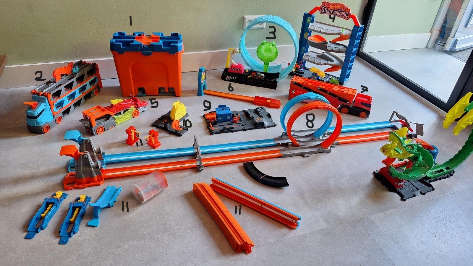Grote Hot Wheels Racebaan Sets en Accessoires, Ophalen, Handmatig, Hot Wheels, Met looping