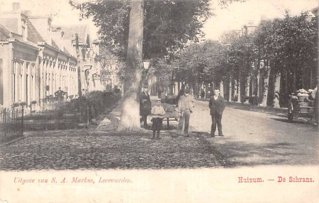 Huizum De Schrans 1903 Leeuwarden Friesland, Verzenden, Voor 1920, Gelopen, Friesland