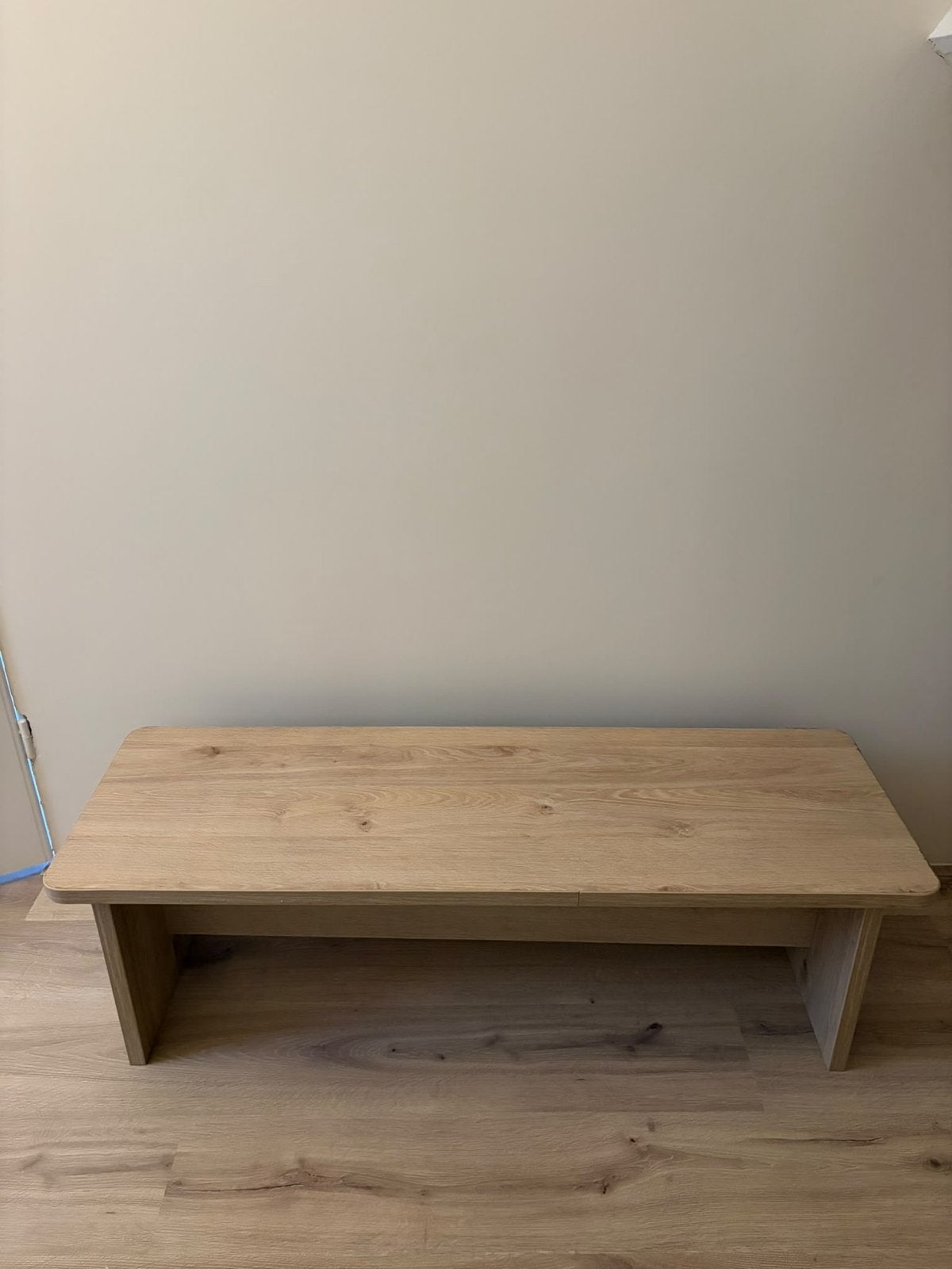 Houten bankje met kussen - Zo goed als nieuw, Minder dan 75 cm, 150 tot 200 cm, Tweepersoons, Ophalen of Verzenden