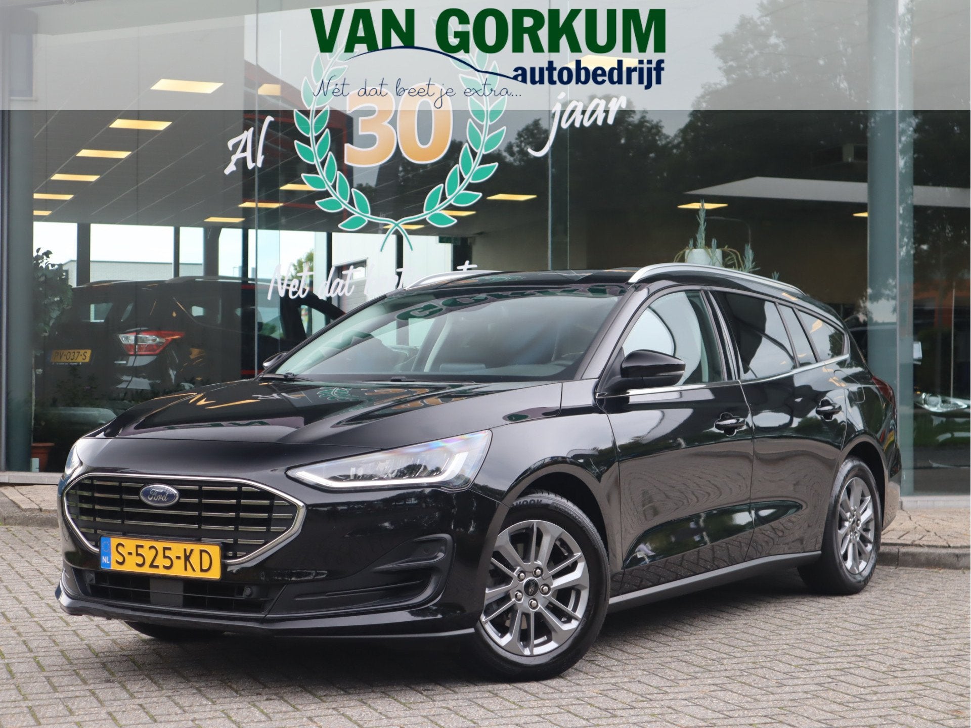 Ford FOCUS Wagon 1.0 EcoBoost Hybrid Titanium Style Navi / C, Auto's, Stof, Gebruikt, Zwart, Origineel Nederlands