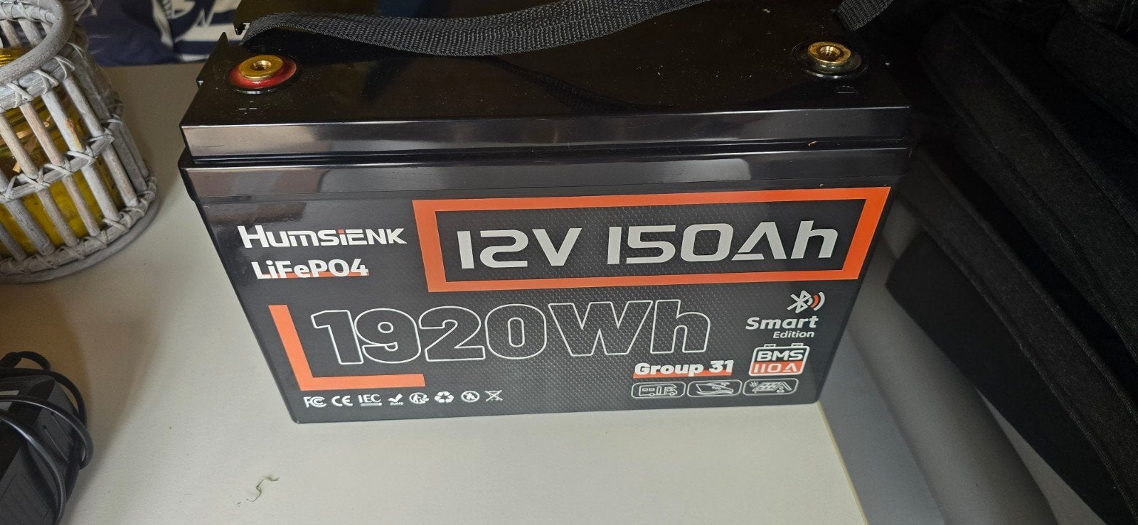 HumsIENK LiFePO4 12V 150Ah 1920Wh Smart Edition  . Storing!!, Ophalen, Gebruikt, Smart