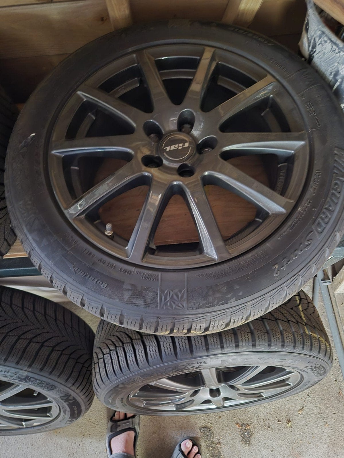 Winterbanden, Ophalen, 215 mm, Banden en Velgen, 17 inch