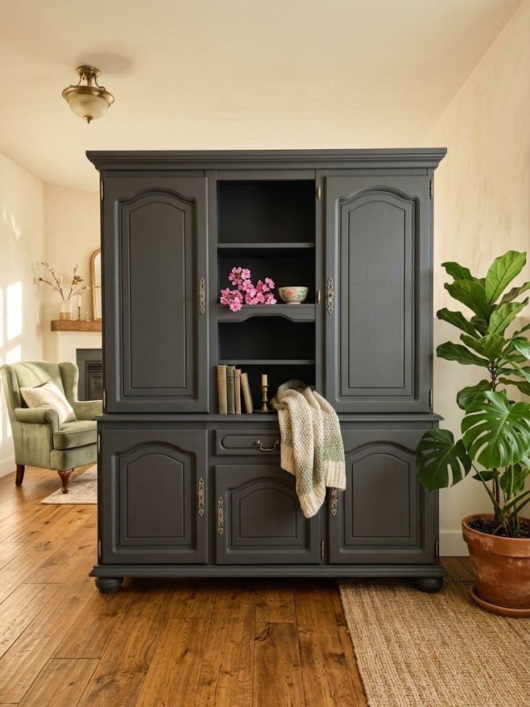 SCHITTEREND MASSIEF EIKEN BUFFETKAST!, Huis en Inrichting, Ophalen, 25 tot 50 cm, 200 cm of meer