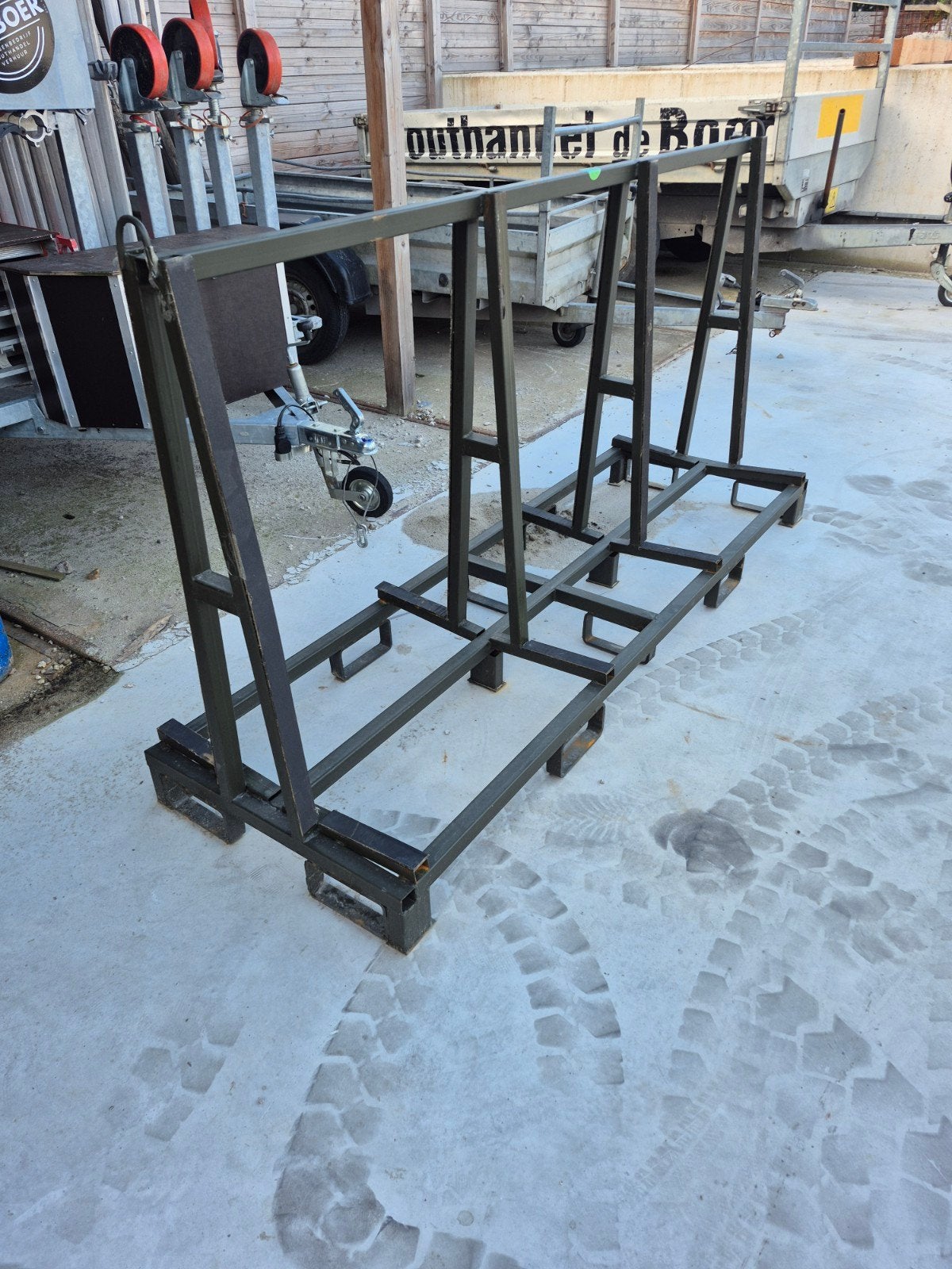 Stevige glasbok voor transport of opslag van glas, Ophalen, Gebruikt, 160 cm of meer, 80 tot 120 cm