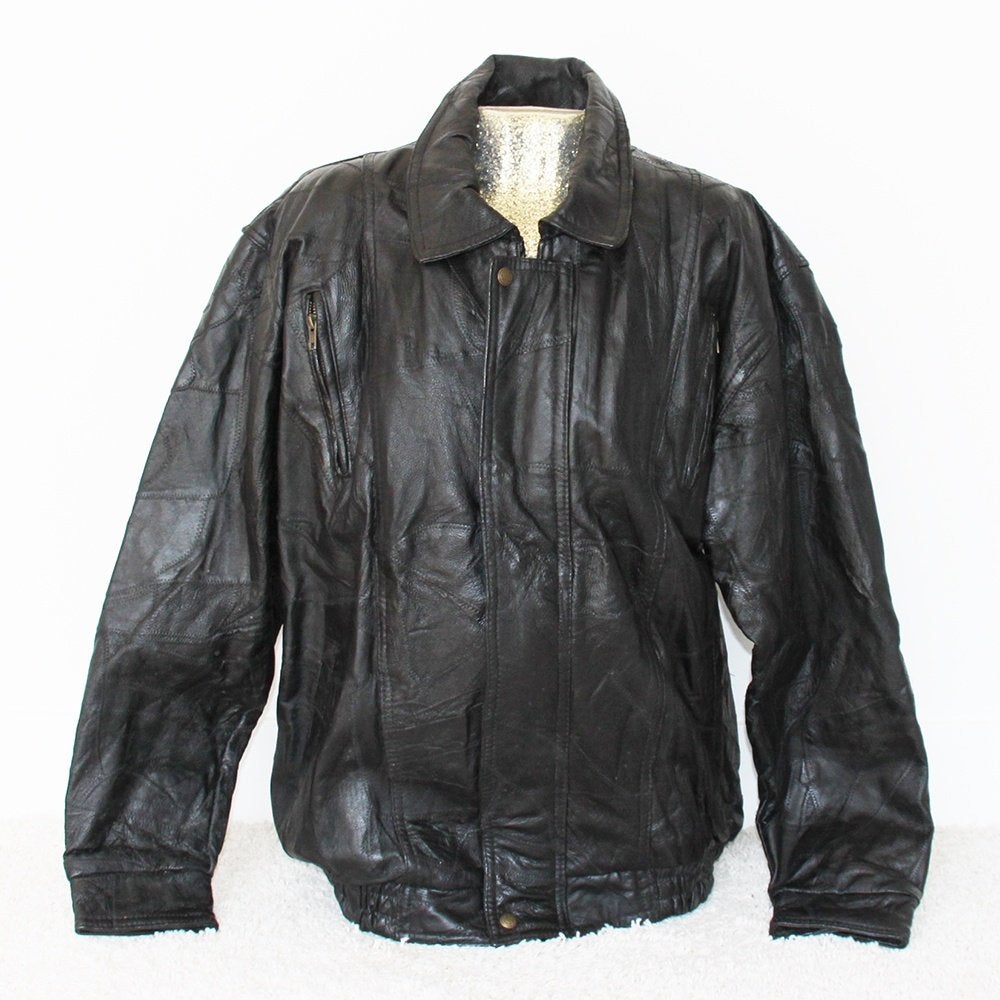 Mooie Soepele Leren Vintage Jas* (XL) € 45,-