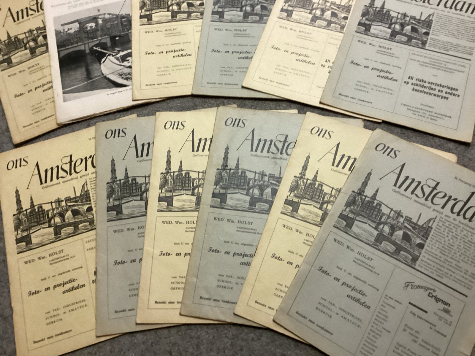 Complete Jaargang 1953 Ons Amsterdam Maandblad (12 nrs), Ophalen of Verzenden, Gelezen