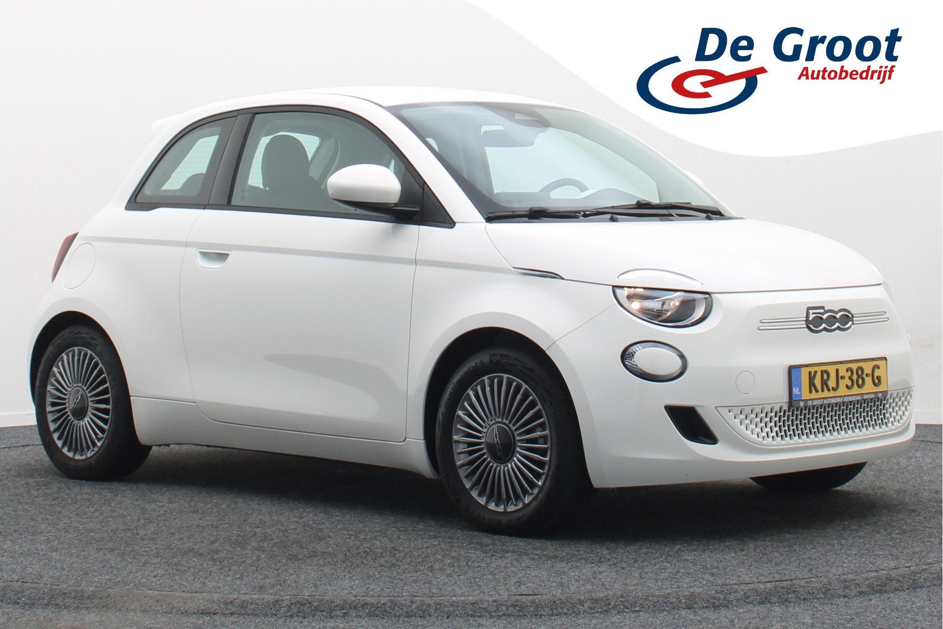 Fiat 500E Icon 42 kWh Virtual Cockpit, Cruise, Apple Carplay, Auto's, Fiat, Stof, Gebruikt, Zwart, 4 stoelen