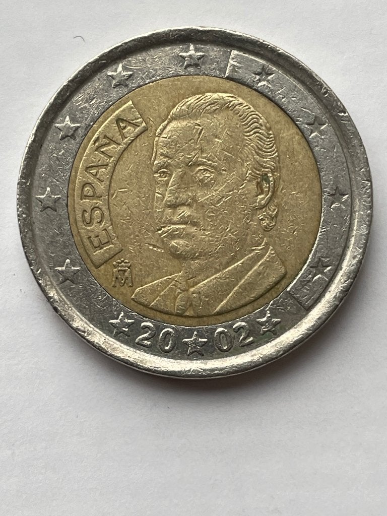 Spanje 2 euro munt  van 2001 en 2002, Ophalen of Verzenden, Spanje, 2 euro, Losse munt