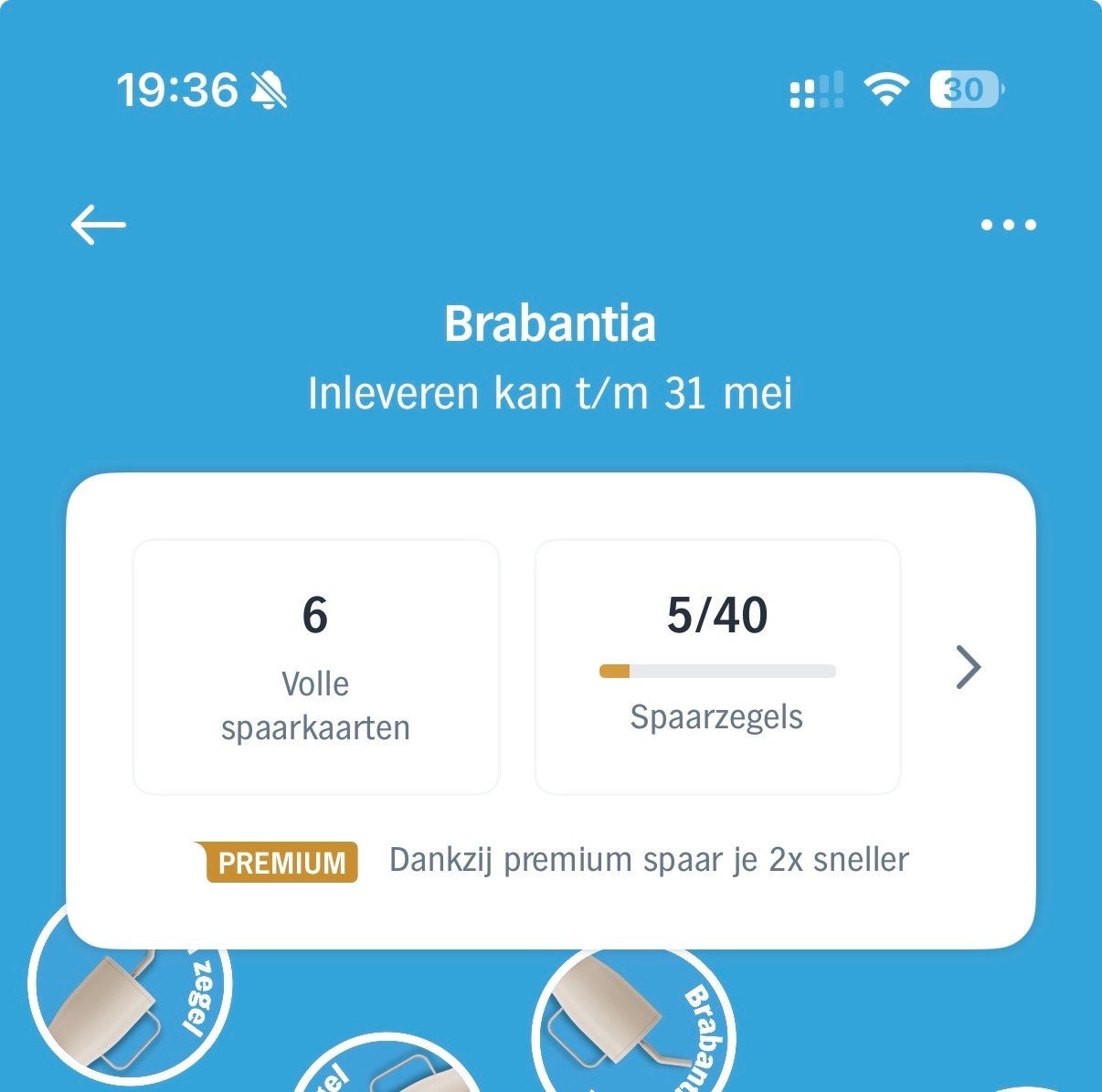 AH Brabantia spaarzegels - Volle spaarkaart, Ophalen of Verzenden, Winkel, Super of Benzinepomp, Zegels, Bonnen of Punten