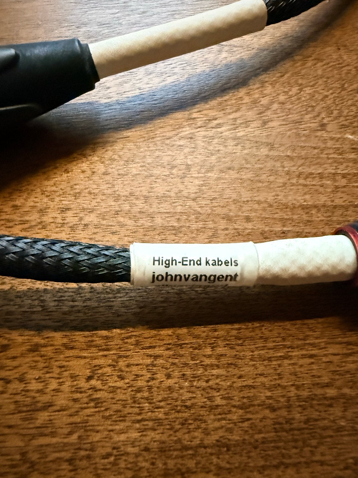 High-End John van Gent zilver/goud interlink kabels, Ophalen of Verzenden, Zo goed als nieuw, Minder dan 2 meter, Interlink-kabel