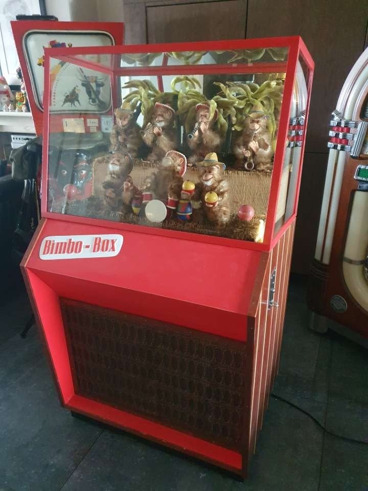 Vintage Bimbo-Box: Muzikale Apenband topstaat., Ophalen of Verzenden, Gebruikt