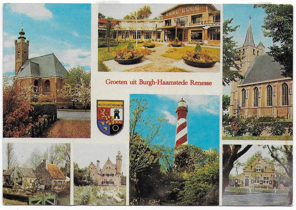 Burgh Haamstede Renesse Gelopen Ansichtkaart ( B60 ), Ophalen of Verzenden, 1980 tot heden, Gelopen