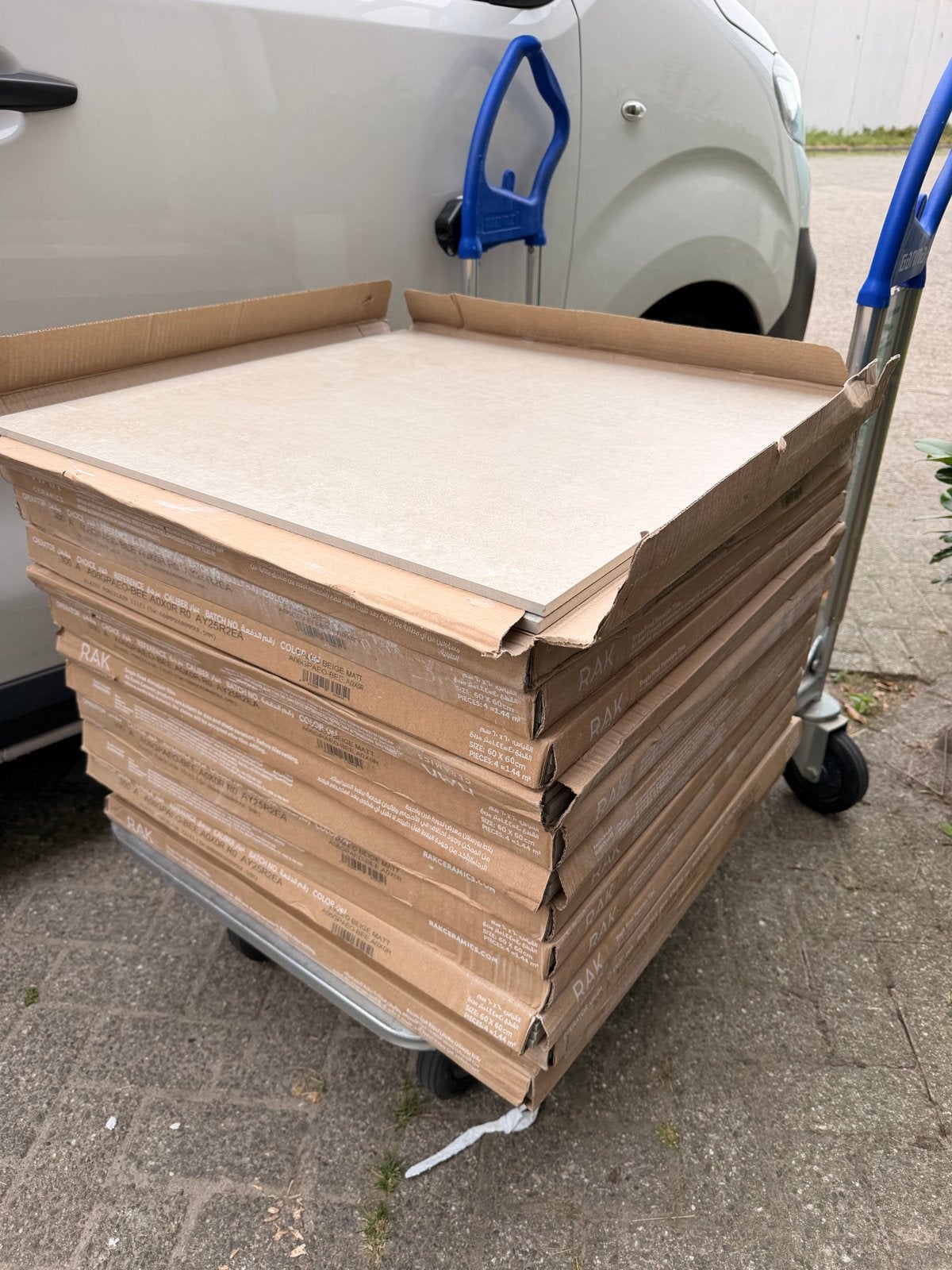RAK Paleo beige matte tegels 60x60cm - 18m² nieuw, 60 cm of meer, Keramiek, Nieuw, Ophalen of Verzenden