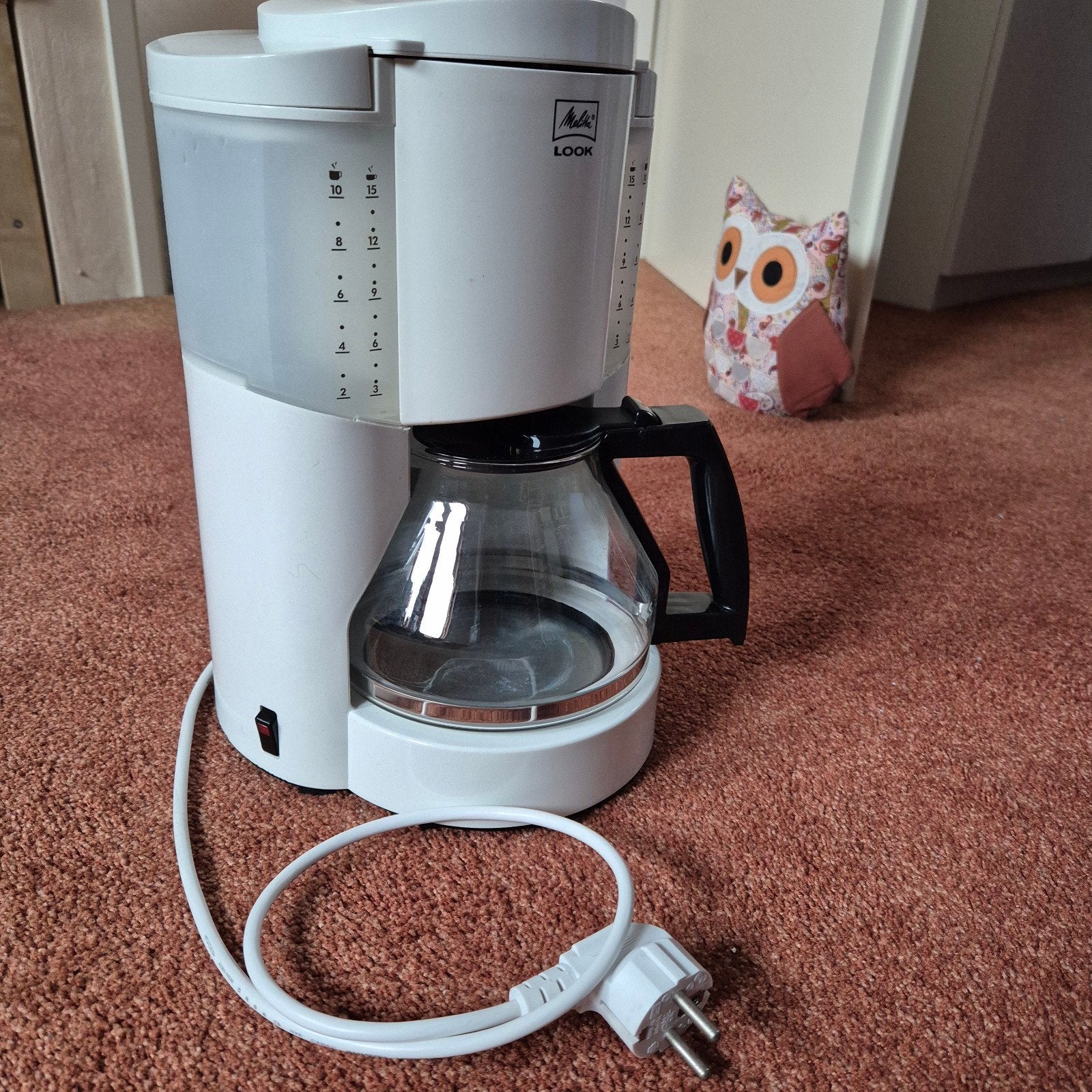 Melitta Look Koffiezetapparaat - Wit, Afneembaar waterreservoir, Gebruikt, 10 kopjes of meer, Koffiemachine