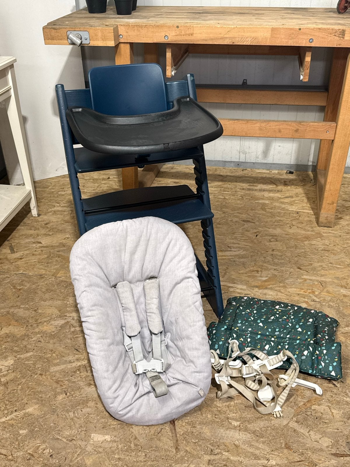 Stokke Tripp Trapp compleet met Newborn Set & Tray, Gebruikt, Meegroeistoel, Stokke, Stokke