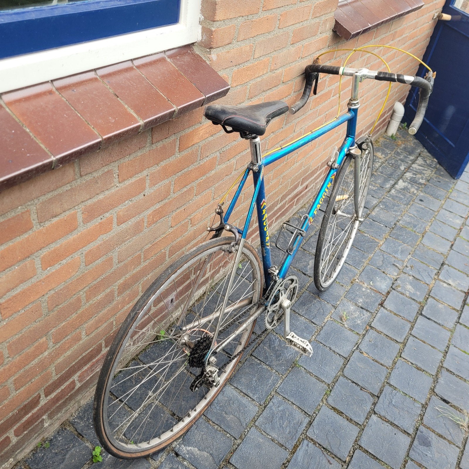 Fagging 80s racefiets, Ophalen, Velgrem, Faggin, Jaren '60 of nieuwer
