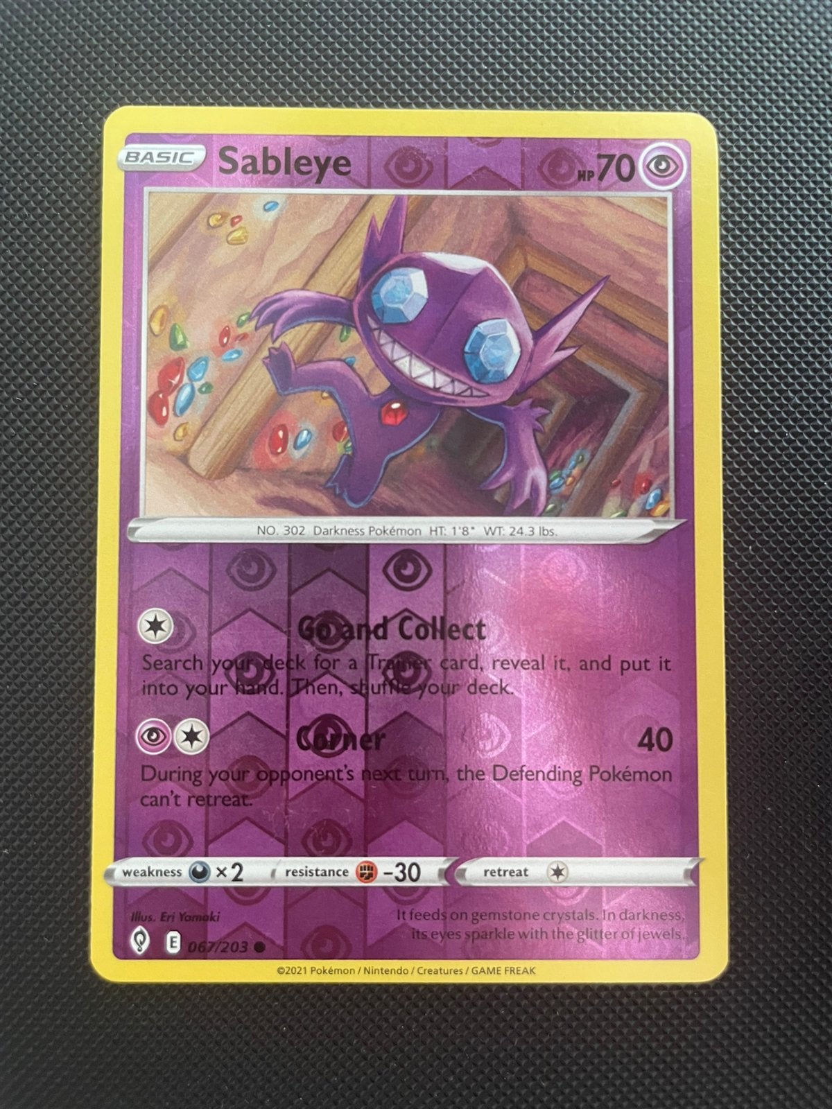 Sableye 067/203 Reverse Holo Evolving Skies, Ophalen of Verzenden, Zo goed als nieuw