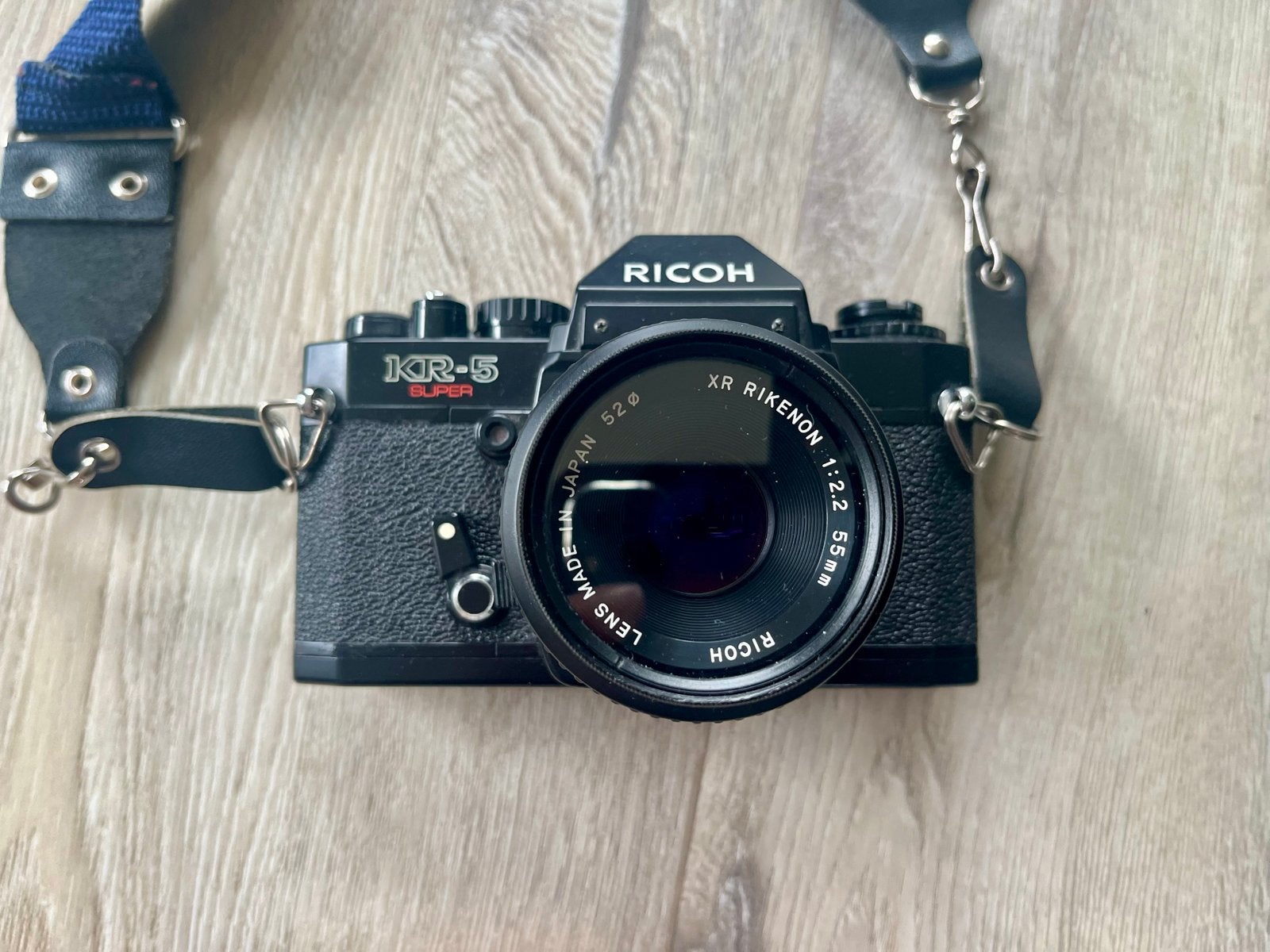 Ricoh KR-5 Super Analoge Spiegelreflexcamera met 3 lenzen, Ophalen of Verzenden, Gebruikt, Spiegelreflex, Overige Merken