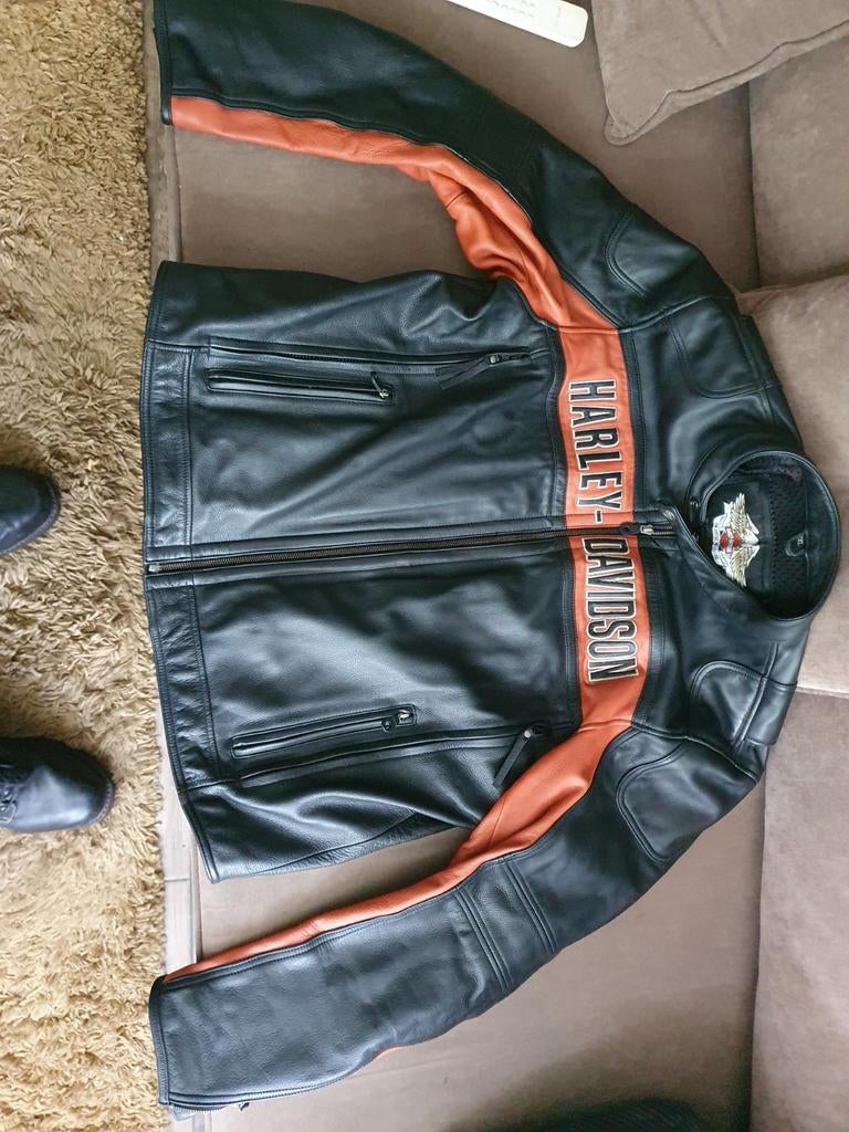 Harley-davidson lederen jas, Motoren, Ophalen of Verzenden, Jas | leer