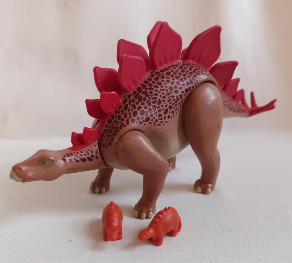 Playmobil Stegosaurus Dino met jongen uit set 5232, Ophalen of Verzenden, Zo goed als nieuw