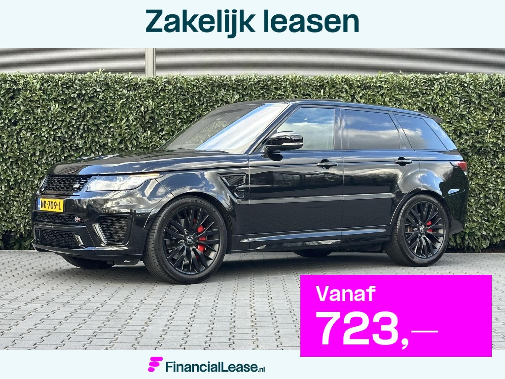 Land Rover Range Rover Sport 5.0 V8 Supercharged SVR, PANORA, Automaat, Zwart, Bedrijf, Vierwielaandrijving